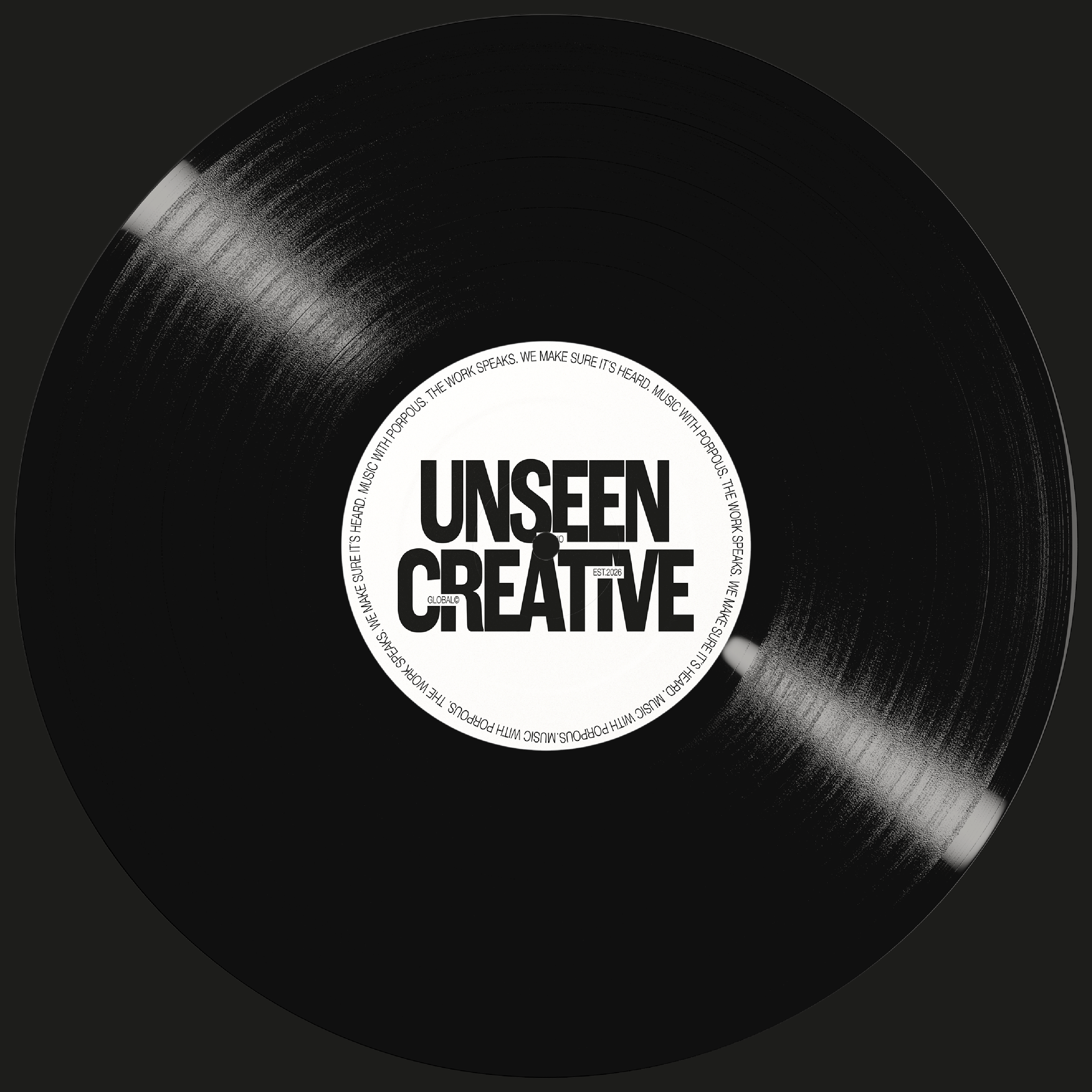 Unseen Creative vinyl record